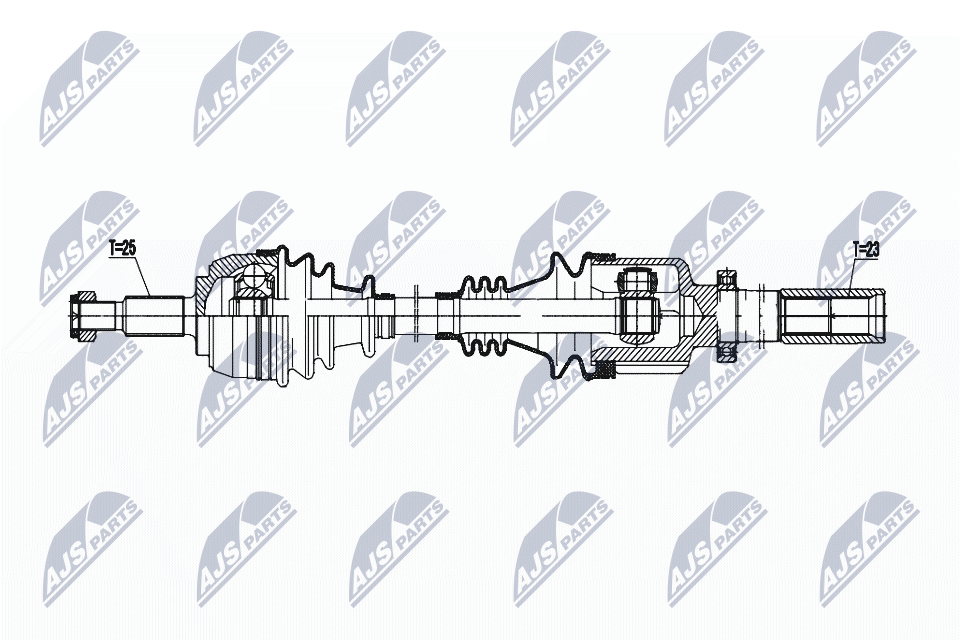 Приводной вал NTY NPW-RE-199