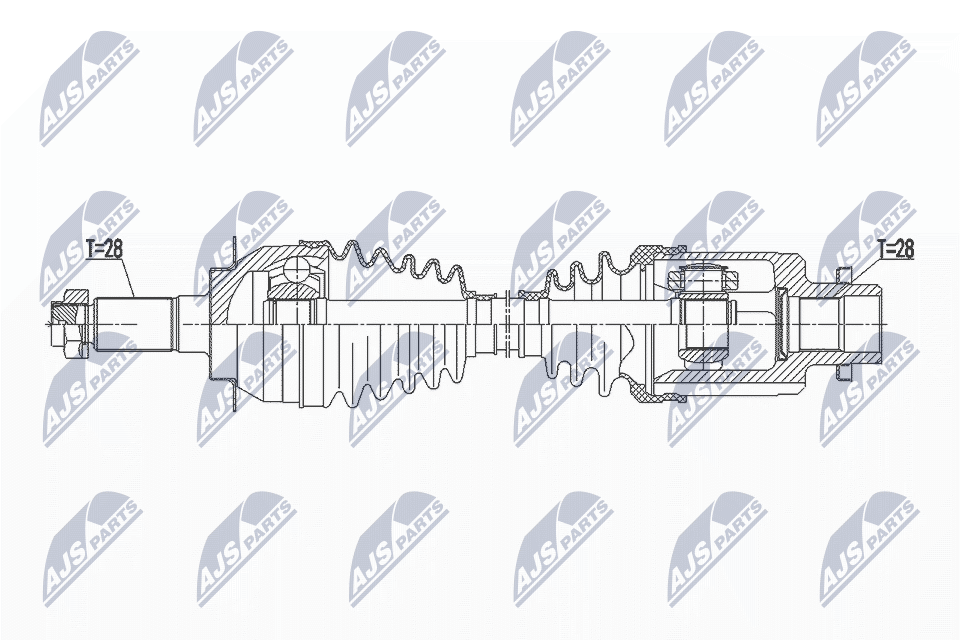 Приводной вал NTY NPW-SU-039