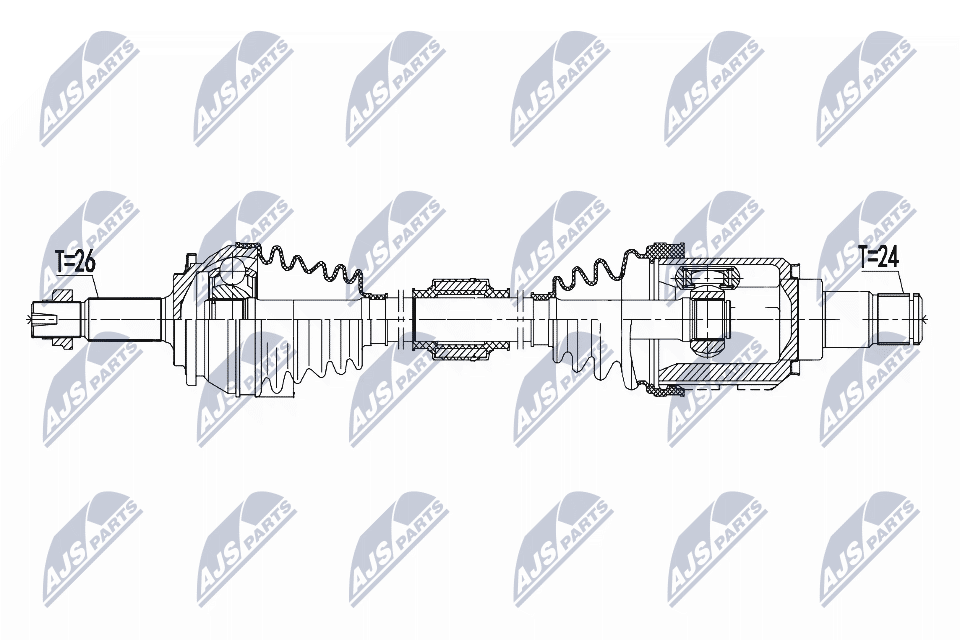 Приводной вал NTY NPW-TY-096