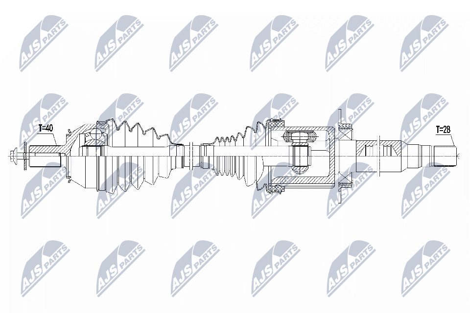 Приводной вал NTY NPW-VV-137