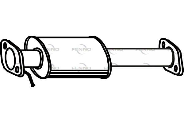 Средний глушитель выхлопных газов FENNO P1040