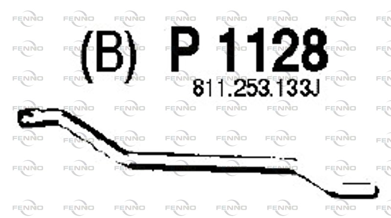 Труба выхлопного газа FENNO P1128