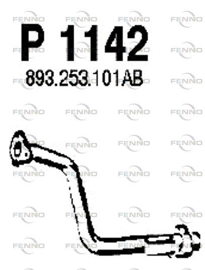 Труба выхлопного газа FENNO P1142