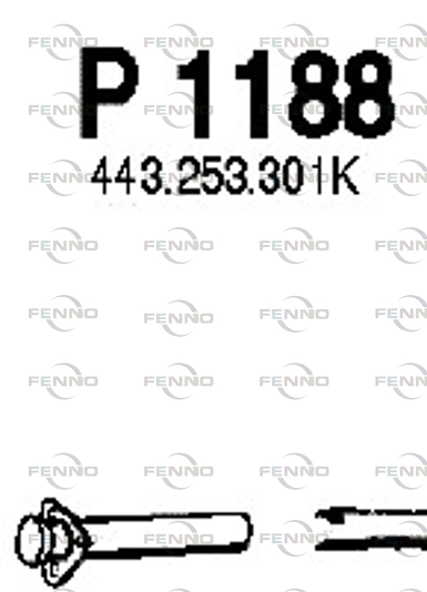 Труба выхлопного газа FENNO P1188