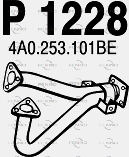 Труба выхлопного газа FENNO P1228