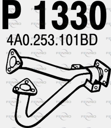 Труба выхлопного газа FENNO P1330