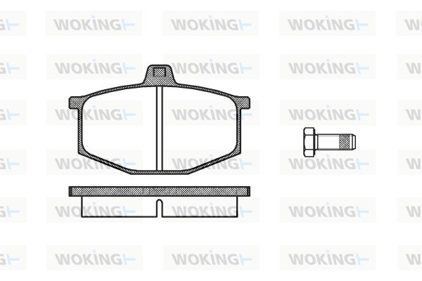 Комплект тормозных колодок дисковый тормоз WOKING P1603.00