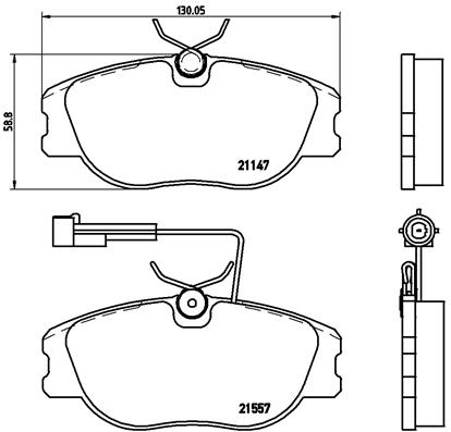 Комплект тормозных колодок дисковый тормоз prime line BREMBO P 23 043