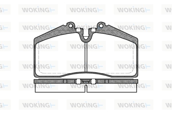Комплект тормозных колодок дисковый тормоз WOKING P3883.00