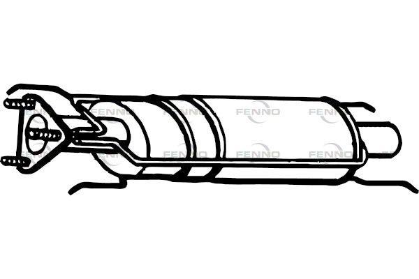 Сажевый / частичный фильтр система выхлопа ог FENNO P9905DPF