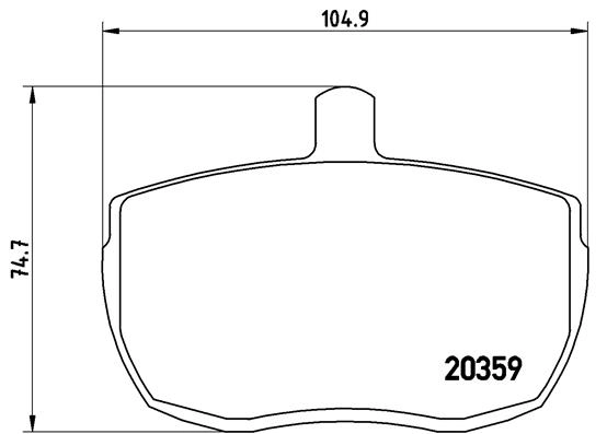Комплект тормозных колодок дисковый тормоз prime line BREMBO P A6 001