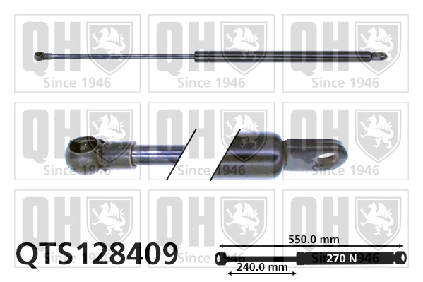 Газовая пружина крышка багажник QUINTON HAZELL QTS128409