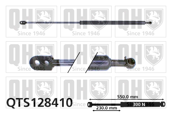 Газовая пружина крышка багажник QUINTON HAZELL QTS128410