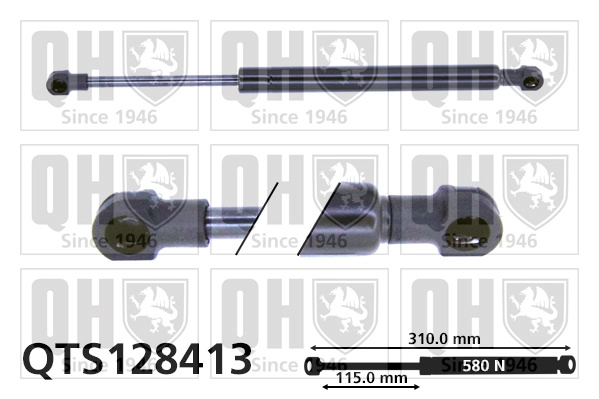 Газовая пружина крышка багажник QUINTON HAZELL QTS128413