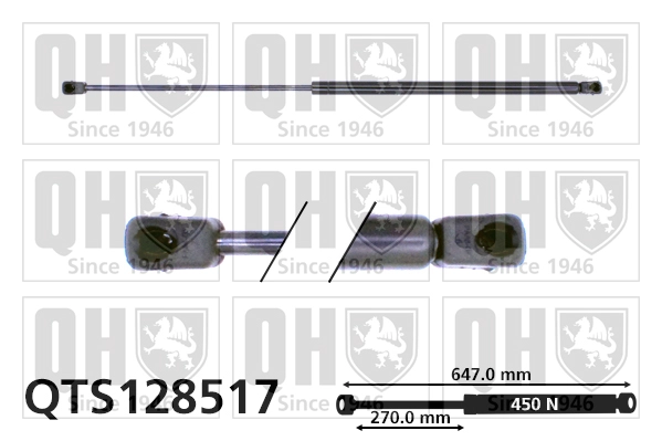 Газовая пружина крышка багажник QUINTON HAZELL QTS128517