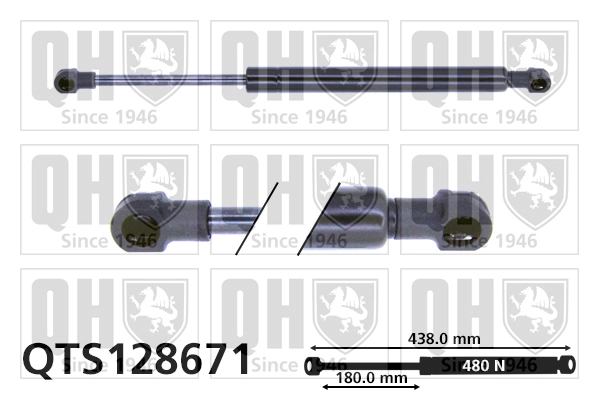 Газовая пружина капот QUINTON HAZELL QTS128671