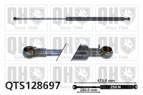 Газовая пружина капот QUINTON HAZELL QTS128697