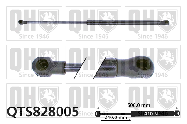Газовая пружина крышка багажник QUINTON HAZELL QTS828005