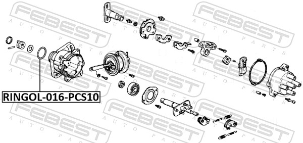 Прокладка корпус термостата FEBEST RINGOL-016-PCS10
