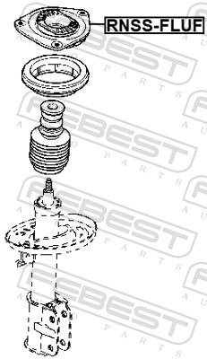 Опора стойки амортизатора FEBEST RNSS-FLUF