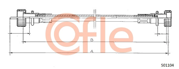 Тросик спидометра COFLE S01104