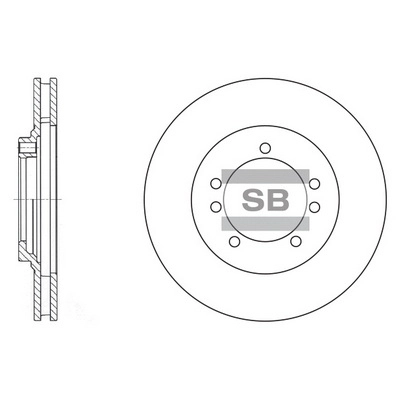Тормозной диск HI-Q SD1027