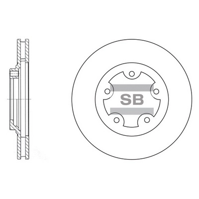 Тормозной диск HI-Q SD1029