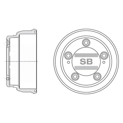 Тормозной барабан HI-Q SD1035