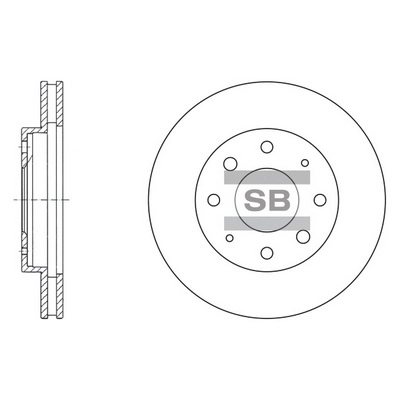 Тормозной диск HI-Q SD1041