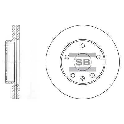 Тормозной диск HI-Q SD3006