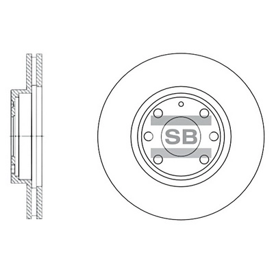 Тормозной диск HI-Q SD3012