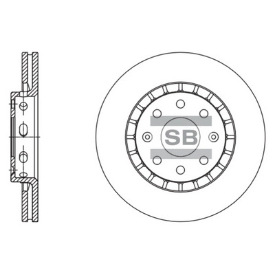 Тормозной диск HI-Q SD3056