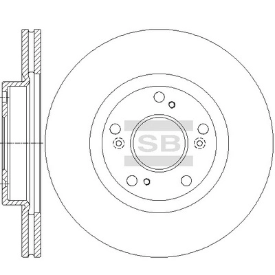 Тормозной диск HI-Q SD4135