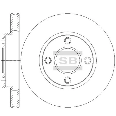 Тормозной диск HI-Q SD4265