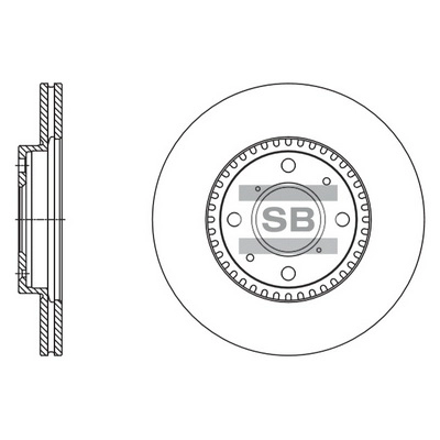 Тормозной диск HI-Q SD4803