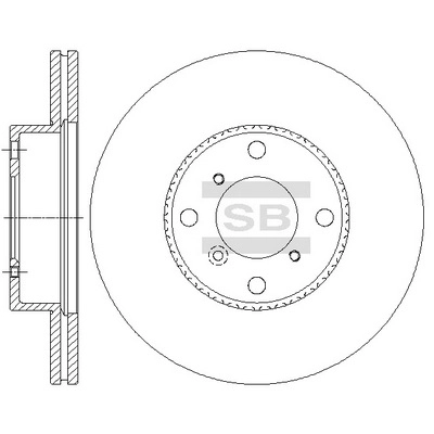 Тормозной диск HI-Q SD4808