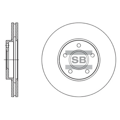 Тормозной диск HI-Q SD5305