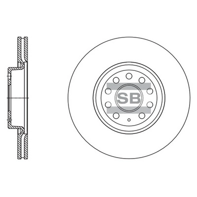 Тормозной диск HI-Q SD5409