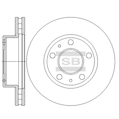 Тормозной диск HI-Q SD5507