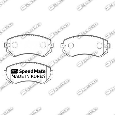 Комплект тормозных колодок дисковый тормоз SPEEDMATE SM-BPJ372