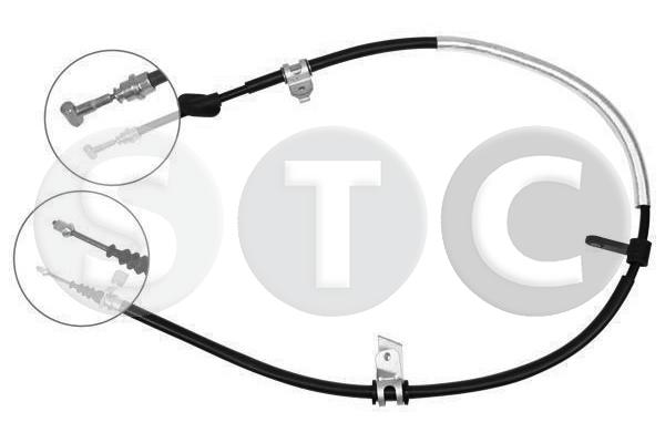 Тросик cтояночный тормоз STC T480484