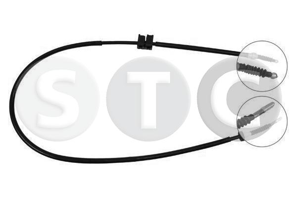 Тросик cтояночный тормоз STC T480589