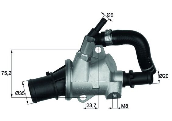 Термостат охлаждающая жидкость behr MAHLE/KNECHT TI 145 88