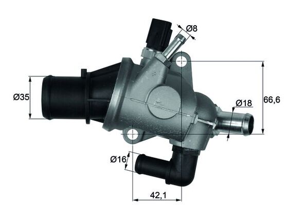 Термостат охлаждающая жидкость behr MAHLE/KNECHT TI 163 88