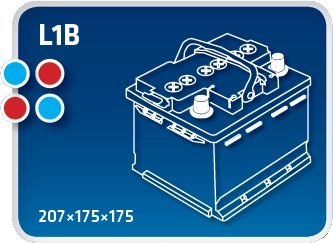 Стартерная аккумуляторная батарея magic +30 IPSA TM50P