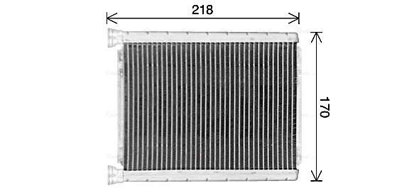 Теплообменник отопление салона AVA QUALITY COOLING TO6782