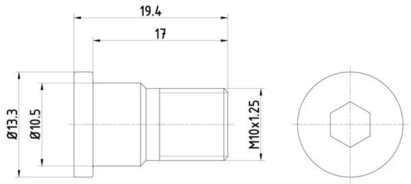 Болт диск тормозного механизма MINTEX TPM0007