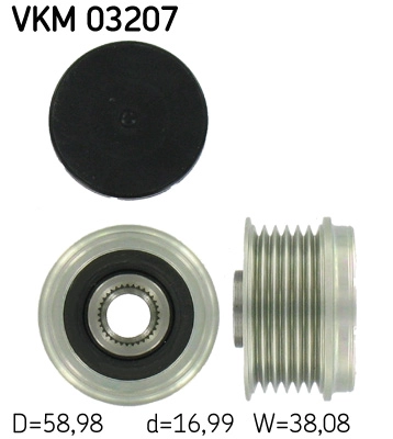Механизм свободного хода генератора SKF VKM 03207
