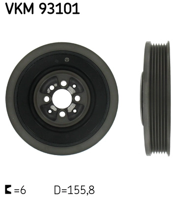Ременный шкив коленчатый вал SKF VKM 93101