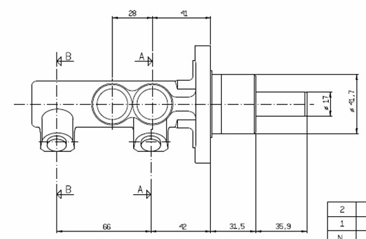 Главный тормозной цилиндр MOTAQUIP VMC189